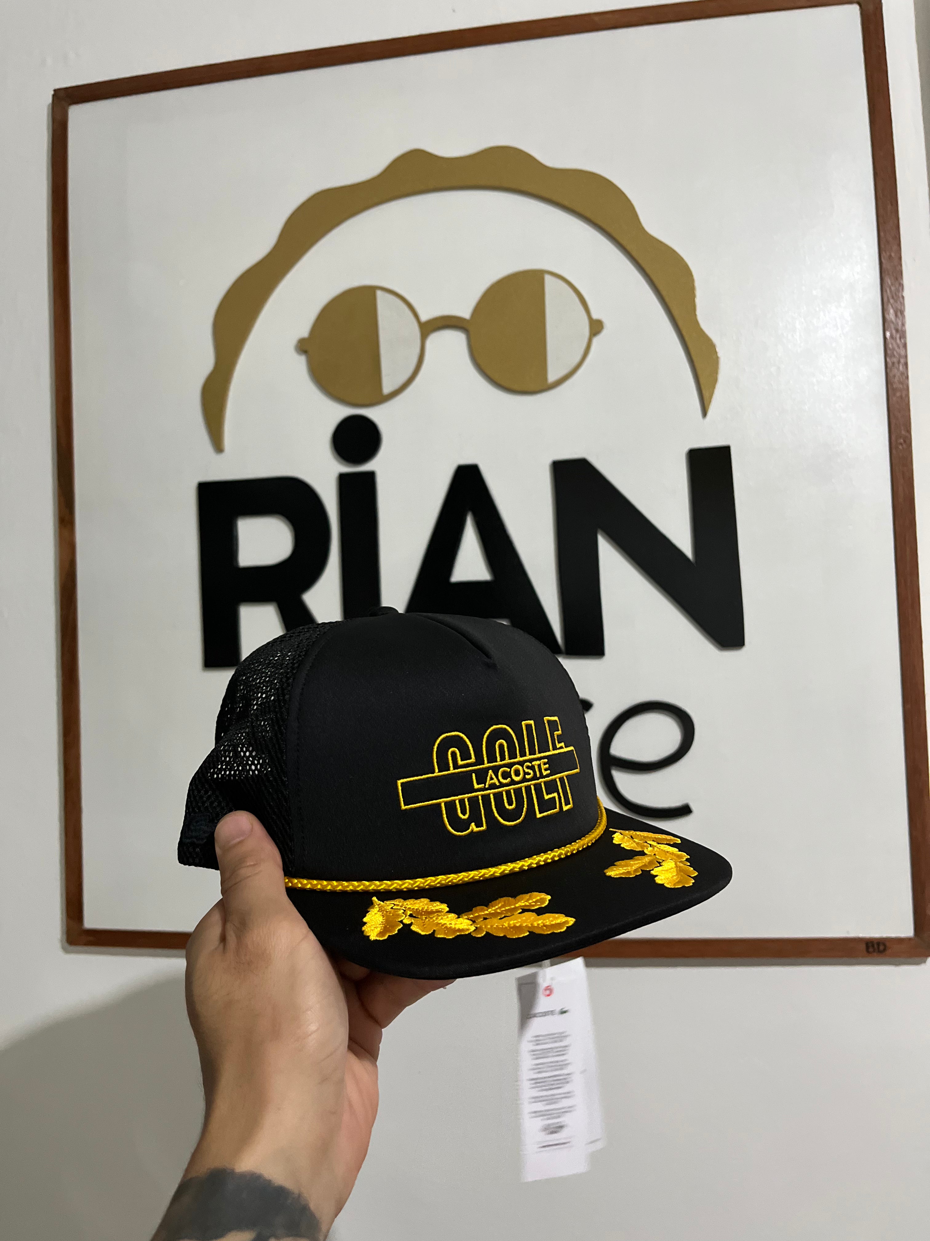 Boné Lacoste Golf Embroidered Black