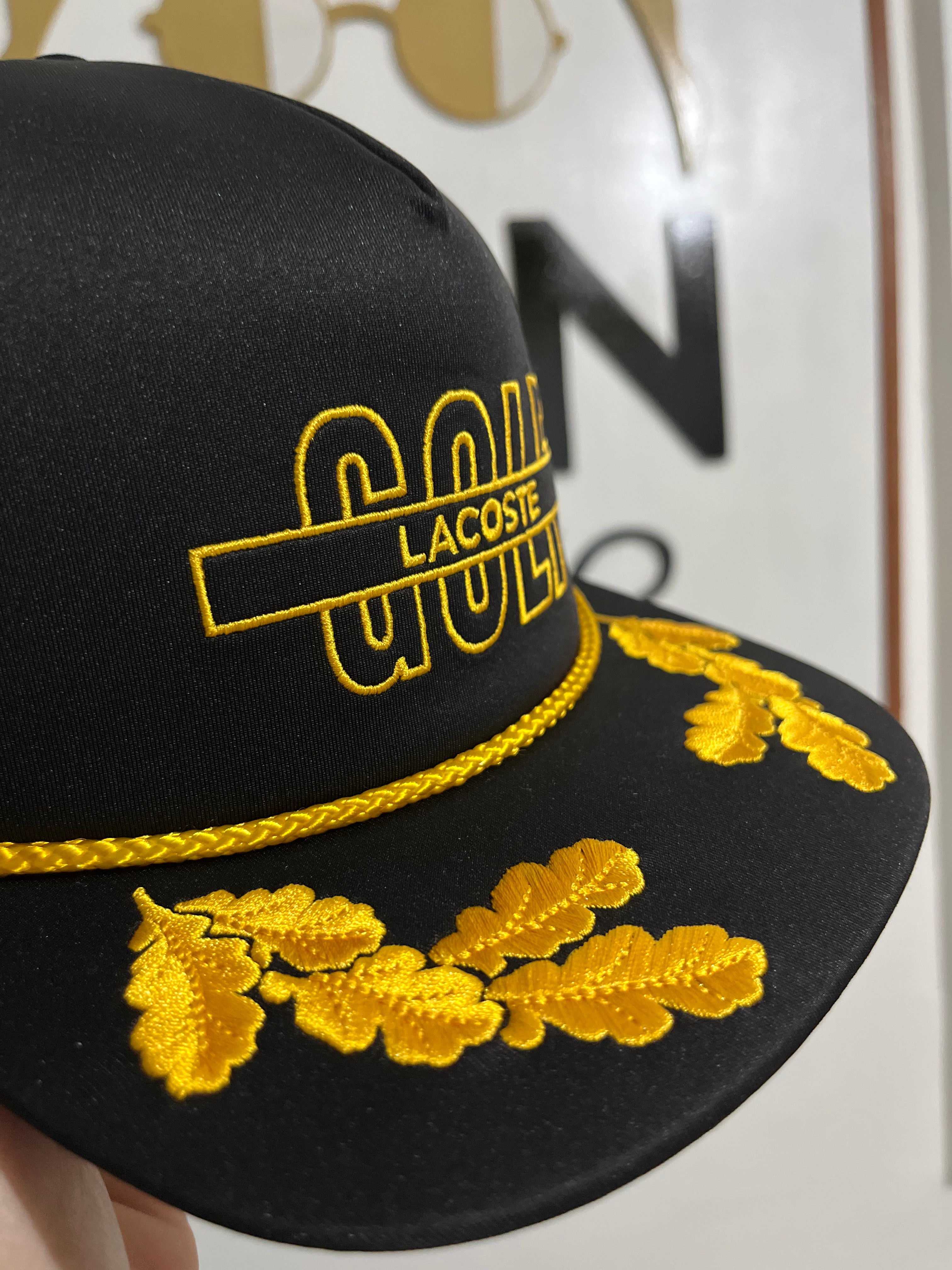 Boné Lacoste Golf Embroidered Black