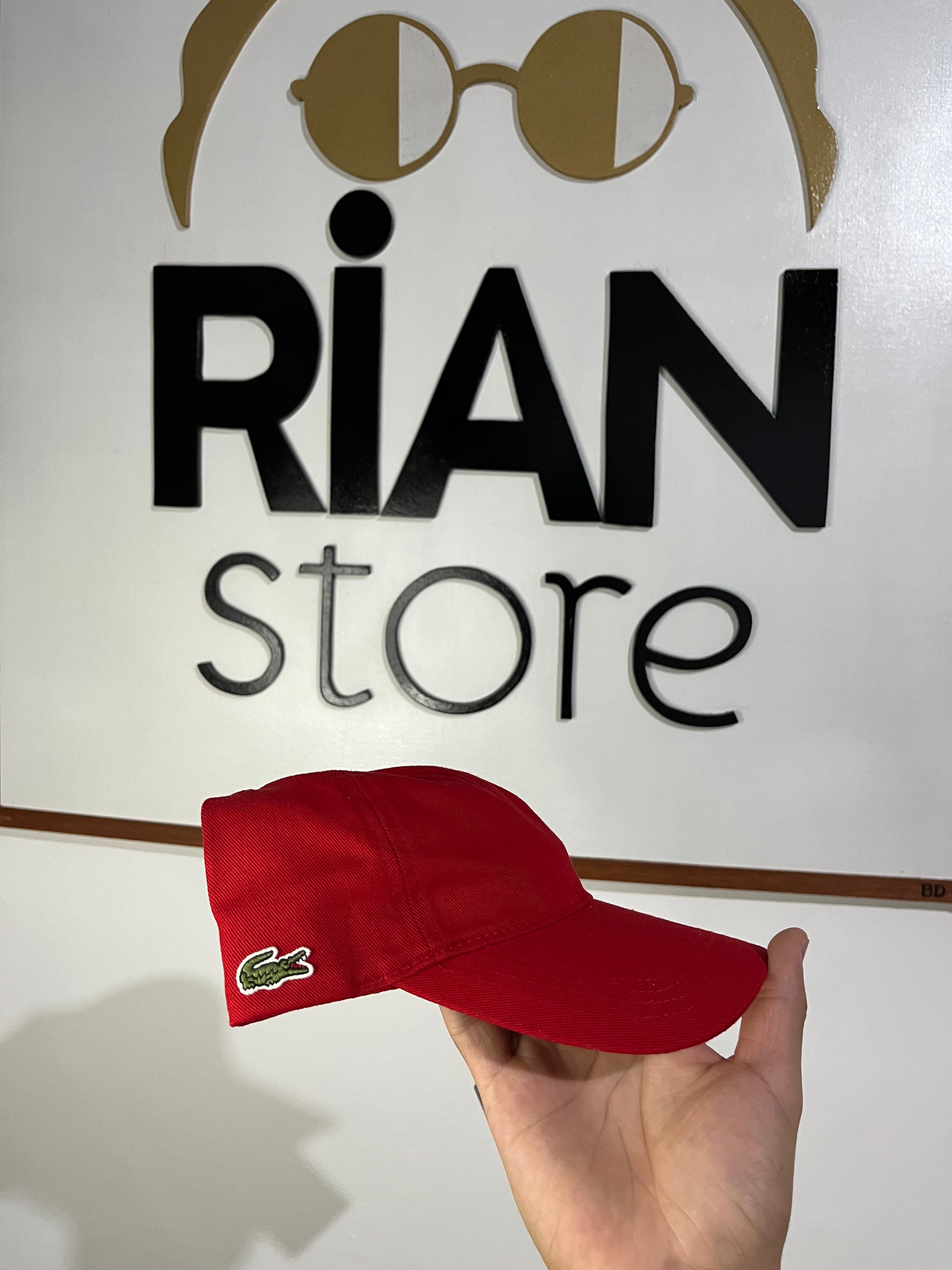 Boné Lacoste Gabardine de Algodão - Vermelho