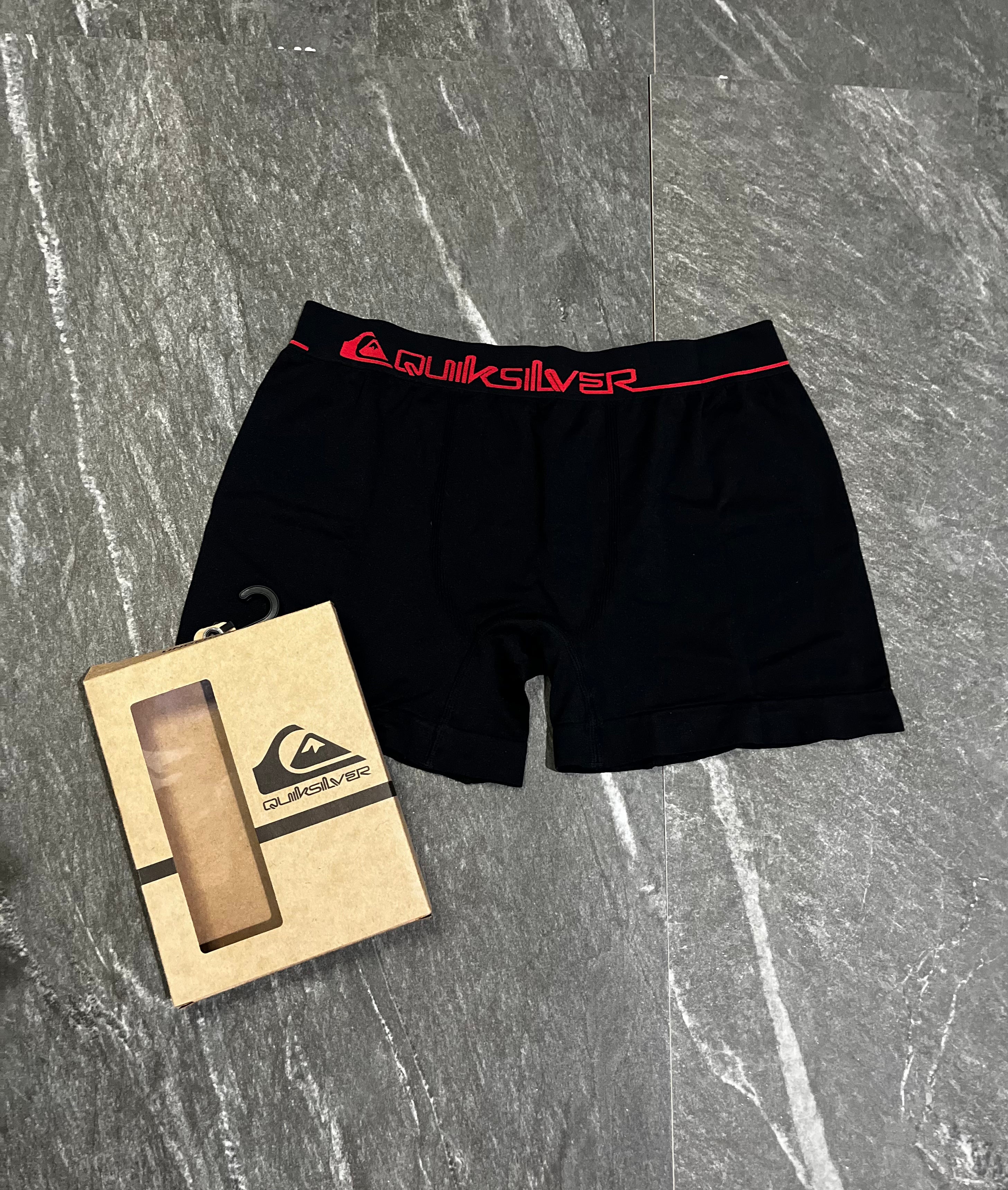 Cueca Quik Silver - Preto/Vermelho