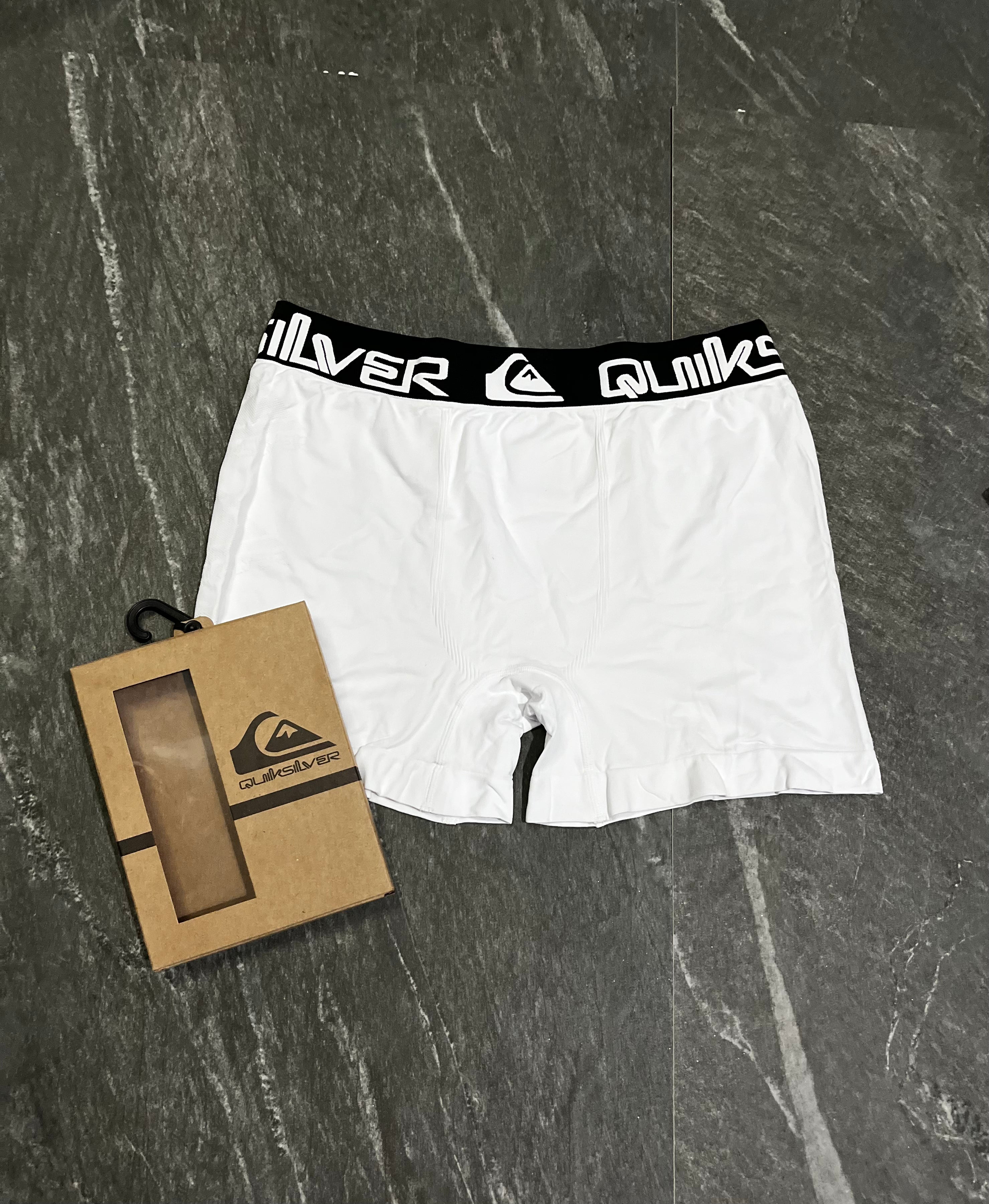 Cueca Quik Silver - Branco/Preto