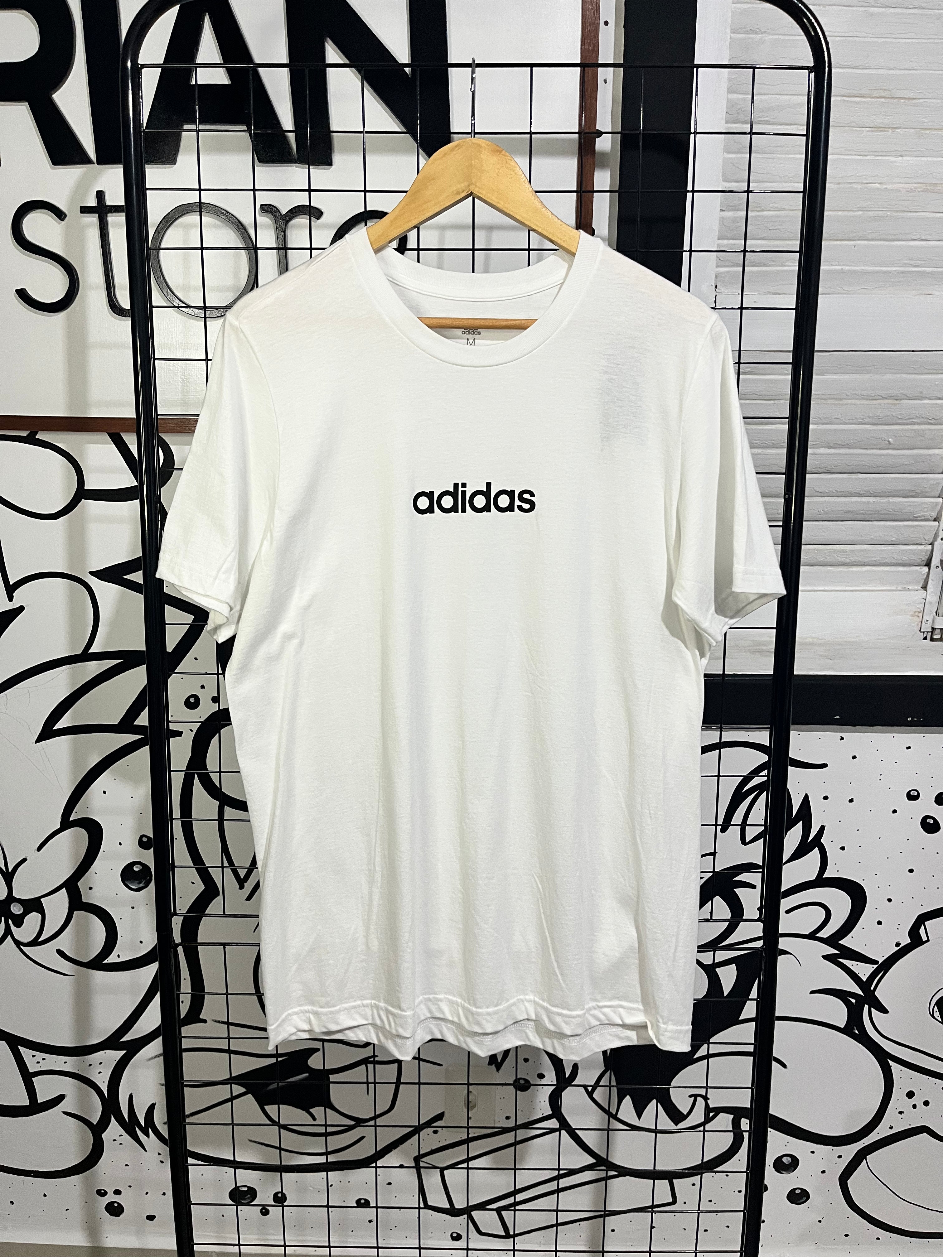 Camiseta Adidas Small Logo Linear Branca