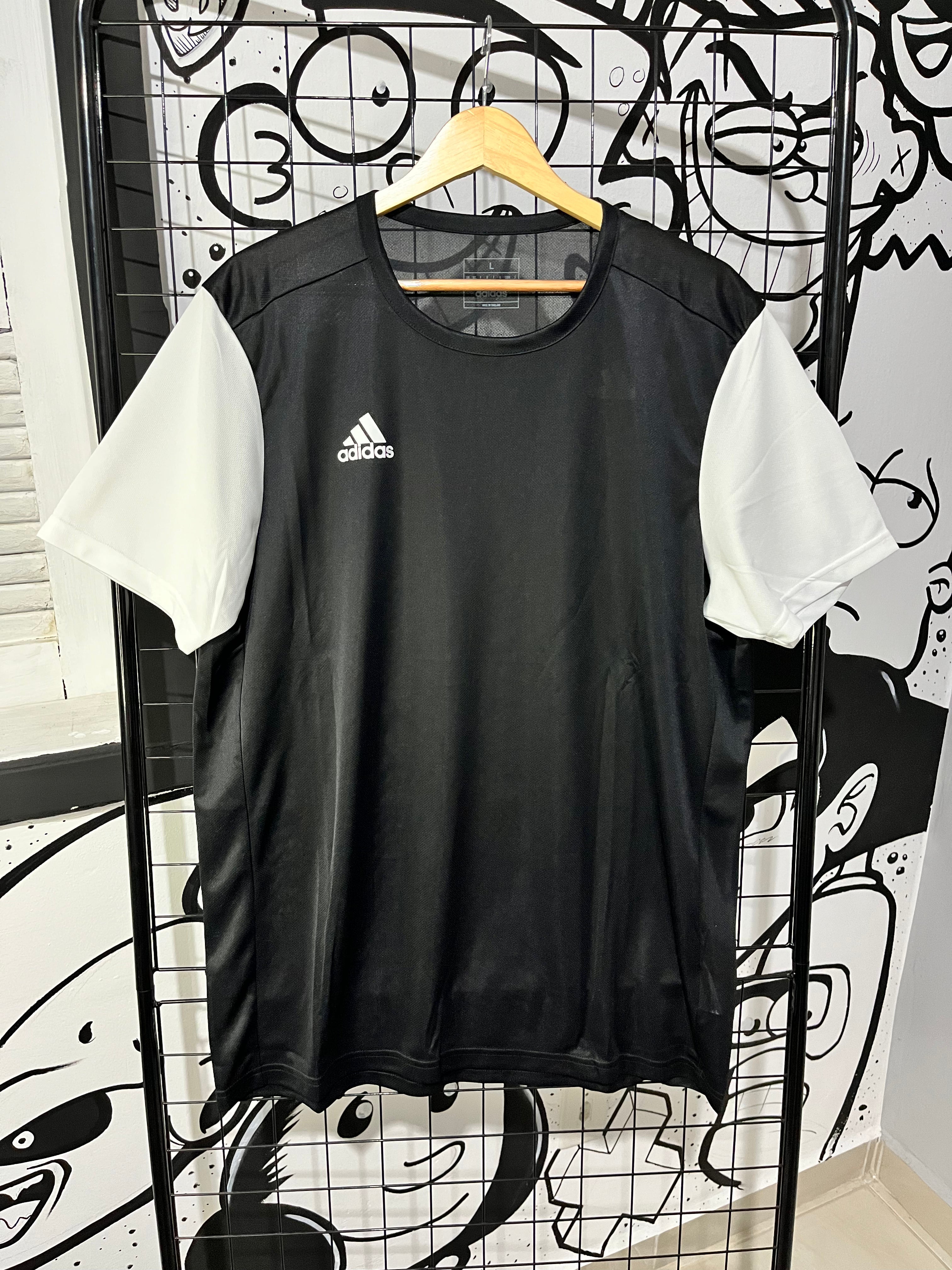 Camiseta Adidas Estro 19 - Preto e Branco